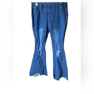 Unbranded Women’s Flared Leg Plus Size Denim Jeans